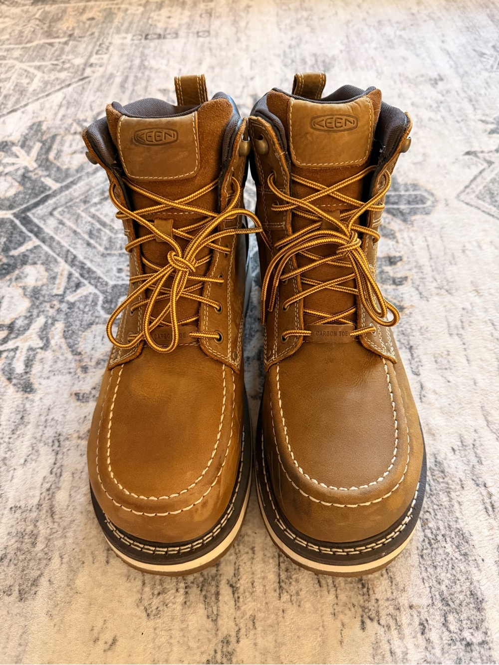 KEEN Men's Cincinnati 6” Waterproof Work Boot (Carbon Toe) Size 12D